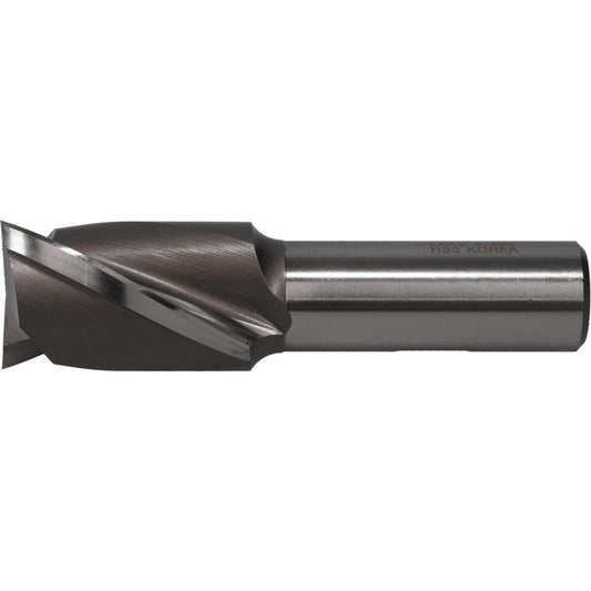 Hertel GG030112 Square End Mill 1-3/16'' Dia, 1-5/8'' LOC, 3/4'' Shank Dia, 3-7/8'' OAL, 2 Flutes, High Speed Steel