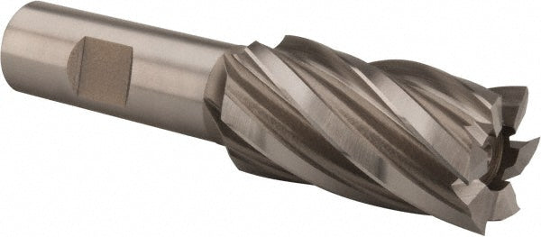Hertel GG032104 Square End Mill 1-1/16'' Dia, 2'' LOC, 3/4'' Shank Dia, 4-1/4'' OAL, 6 Flutes, High Speed Steel