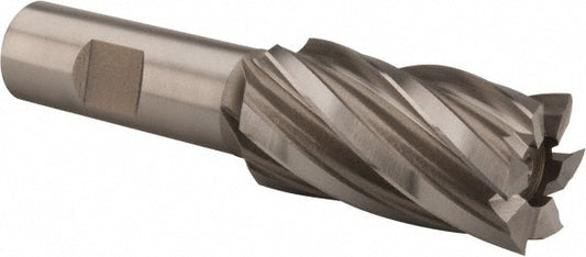 Hertel GG032104 Square End Mill 1-1/16'' Dia, 2'' LOC, 3/4'' Shank Dia, 4-1/4'' OAL, 6 Flutes, High Speed Steel
