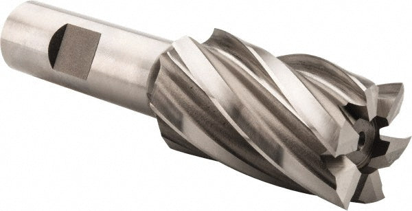 Hertel GG99914135 Square End Mill 1-3/16'' Dia, 2'' LOC, 3/4'' Shank Dia, 4-1/4'' OAL, 6 Flutes, High Speed Steel