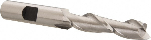 Hertel E2080022 Square End Mill 11/32'' Dia, 1-1/2'' LOC, 3/8'' Shank Dia, 3-1/4'' OAL, 2 Flutes, Cobalt