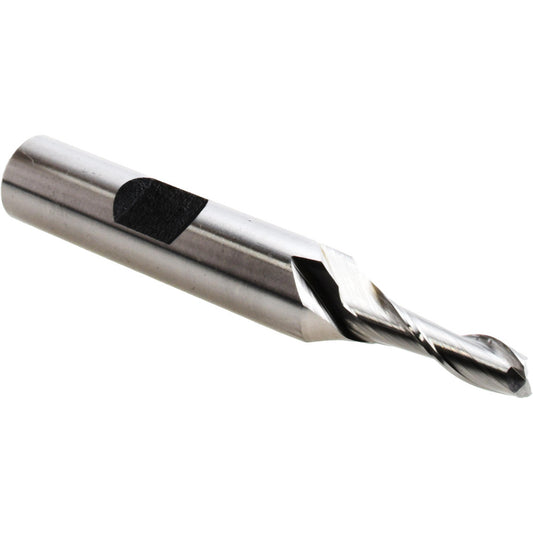 Hertel E299914087 Square End Mill 3/16'' Dia, 5/8'' LOC, 3/8'' Shank Dia, 2-3/8'' OAL, 2 Flutes, Cobalt