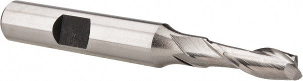 Hertel E299914089 Square End Mill 1/4'' Dia, 3/4'' LOC, 3/8'' Shank Dia, 2-3/4'' OAL, 2 Flutes, Cobalt
