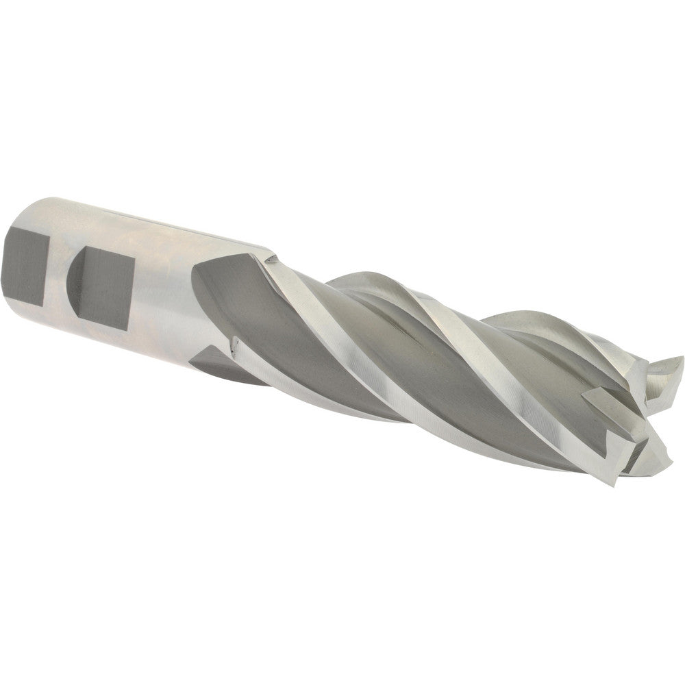 Hertel GG039980 Square End Mill 1'' Dia, 3'' LOC, 1'' Shank Dia, 5-1/2'' OAL, 4 Flutes, High Speed Steel