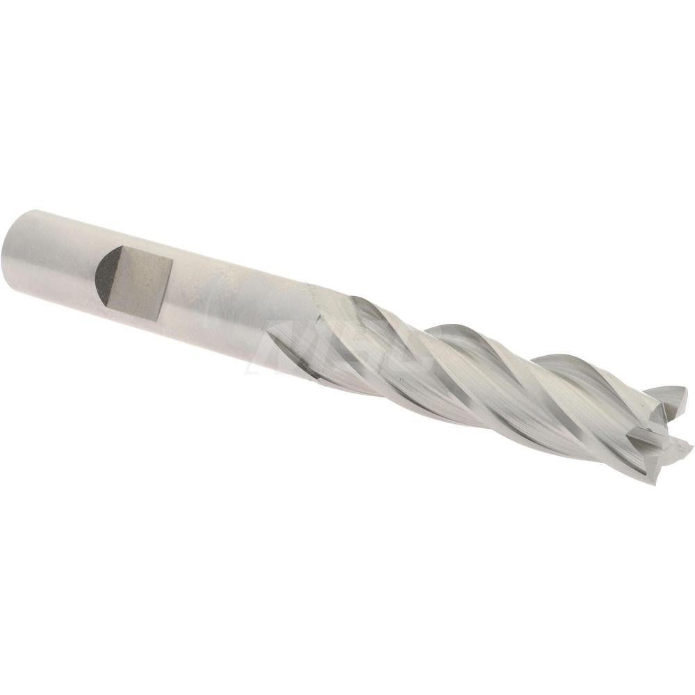 Hertel GG040024 Square End Mill 3/8'' Dia, 1-1/2'' LOC, 3/8'' Shank Dia, 3-1/4'' OAL, 4 Flutes, High Speed Steel