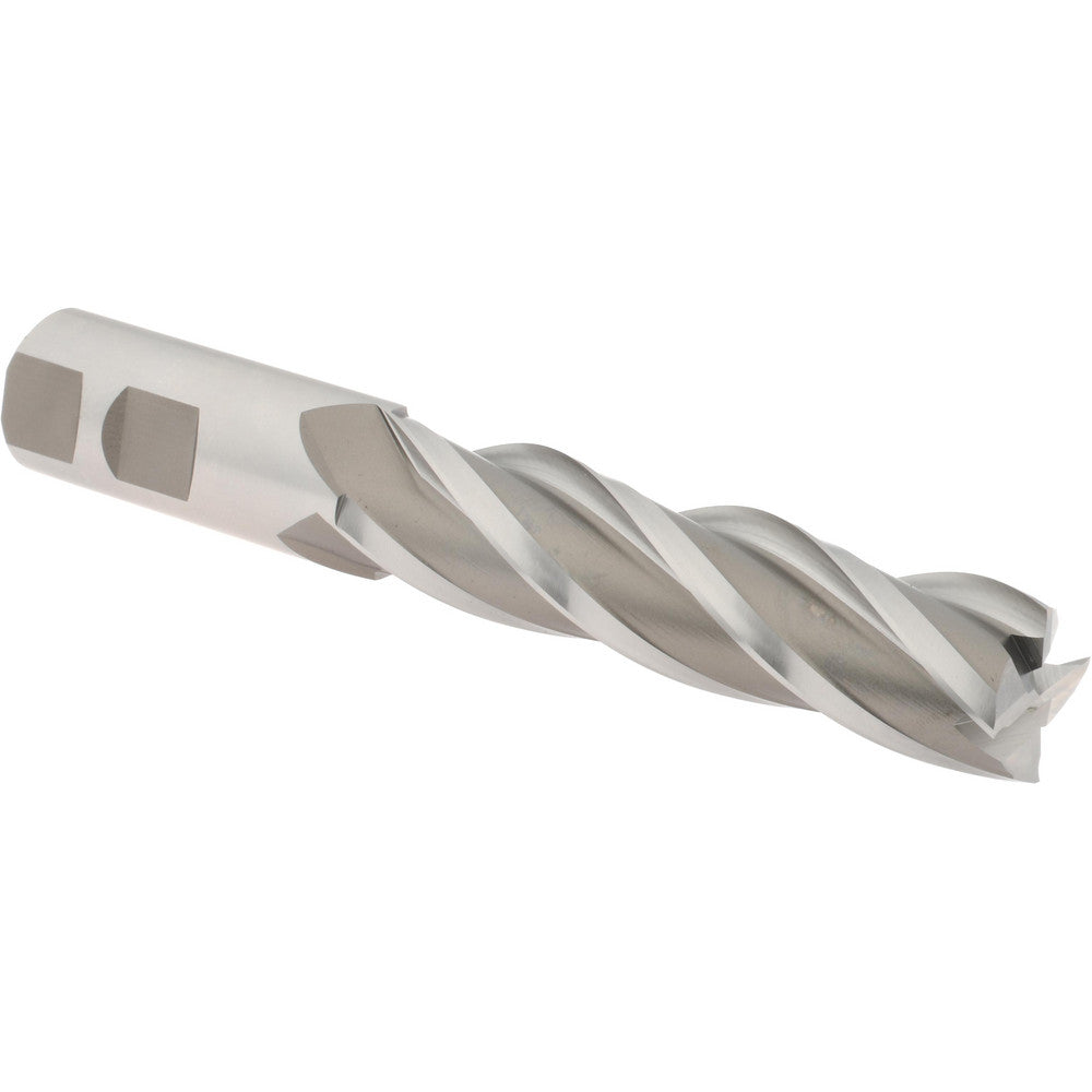 Hertel GG040056 Square End Mill 7/8'' Dia, 3-1/2'' LOC, 7/8'' Shank Dia, 5-3/4'' OAL, 4 Flutes, High Speed Steel