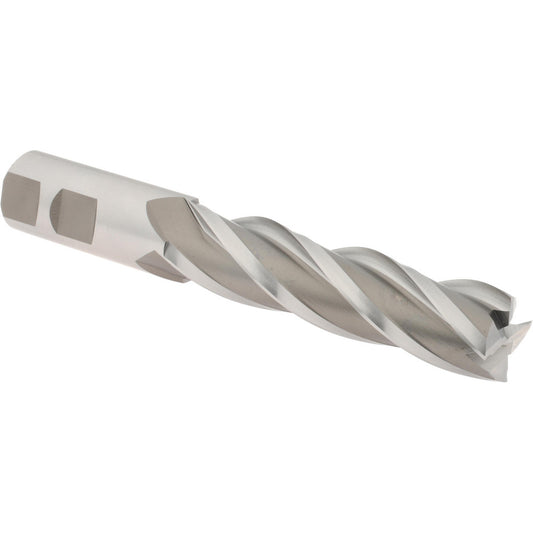Hertel GG040056 Square End Mill 7/8'' Dia, 3-1/2'' LOC, 7/8'' Shank Dia, 5-3/4'' OAL, 4 Flutes, High Speed Steel