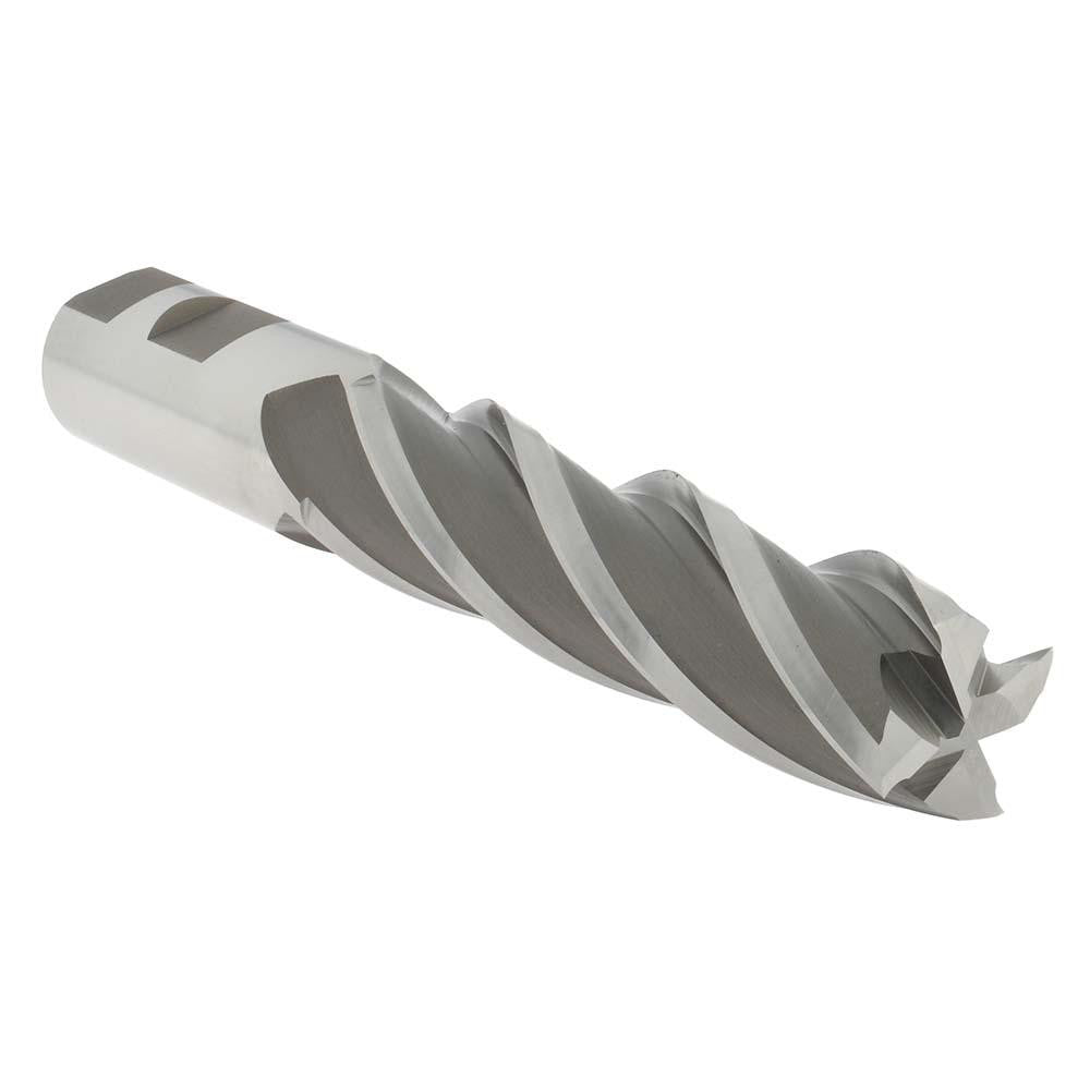 Hertel GG039980 Square End Mill 1" Dia, 4" LOC, 4 Flutes, High Speed Steel