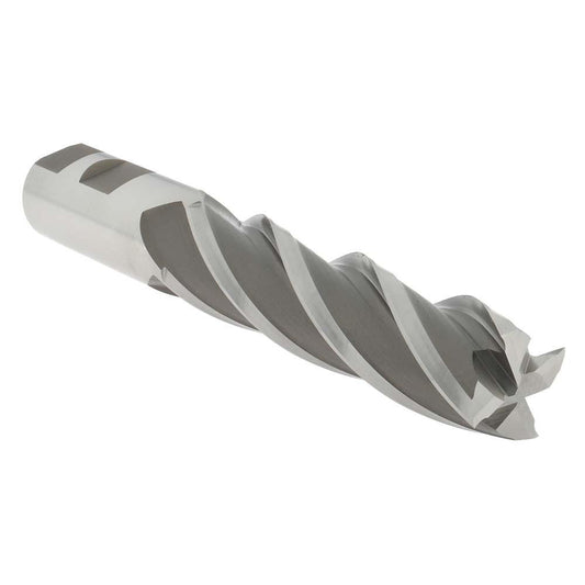 Hertel GG039980 Square End Mill 1" Dia, 4" LOC, 4 Flutes, High Speed Steel