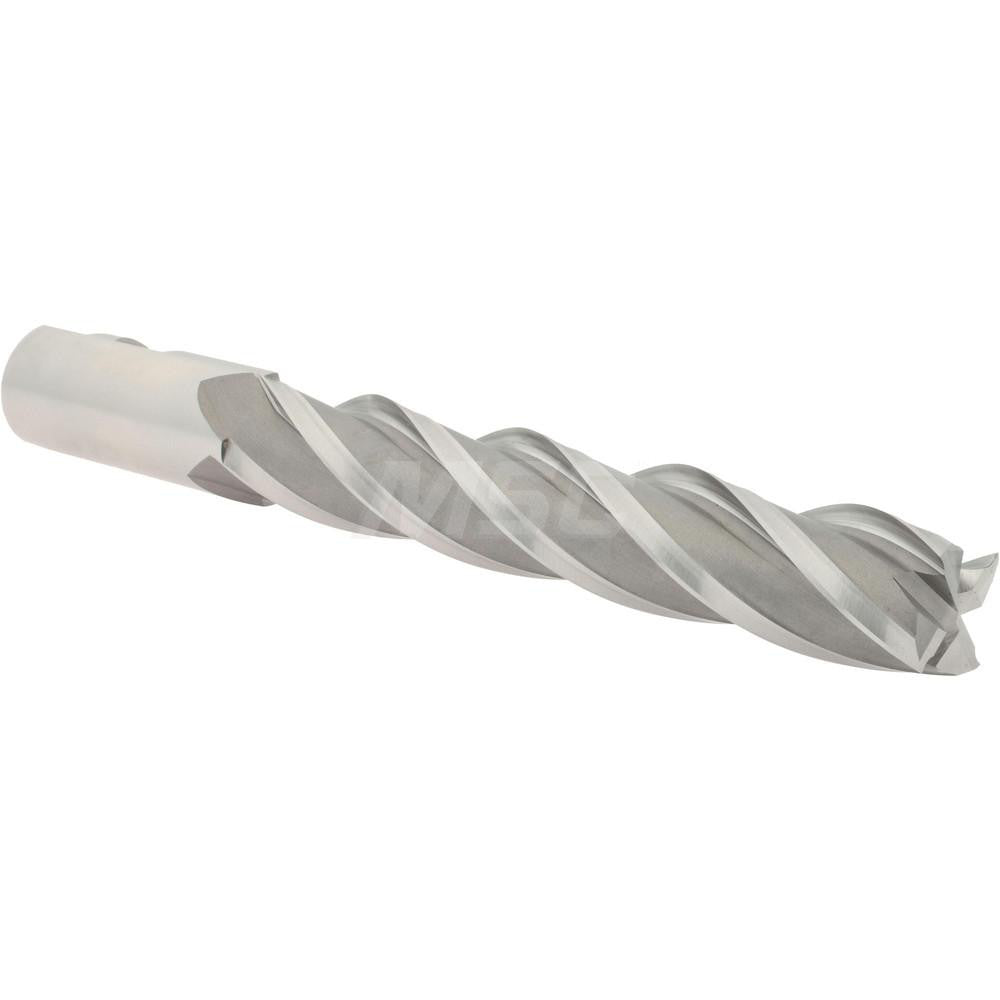 Hertel GG041056 Square End Mill 7/8'' Dia, 5'' LOC, 7/8'' Shank Dia, 7-1/4'' OAL, 4 Flutes, High Speed Steel