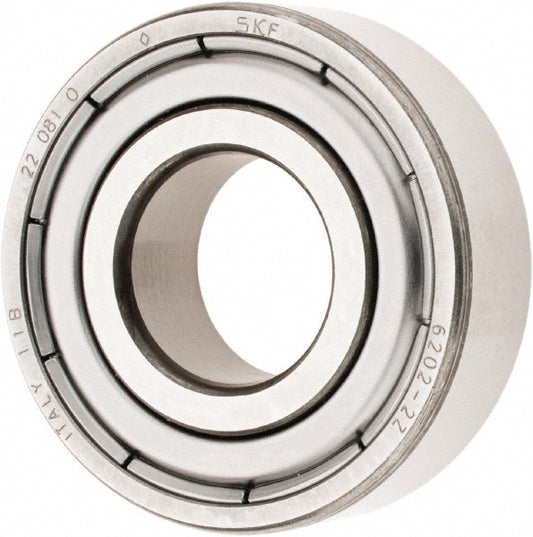 SKF 6202-2Z Deep Groove Ball Bearing 35 mm OD, 0.4331" Wide, Double Shield