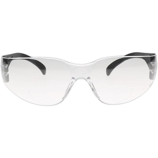 PRO-SAFE 51943 Magnifying Safety Glasses 1.50, Clear Lenses, Scratch-Resistant, ANSI Z87.1-2003
