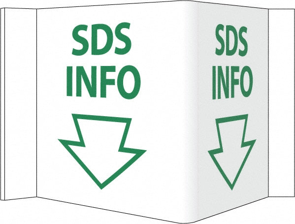 AccuformNMC VS99W Sign Square, "SDS Info"