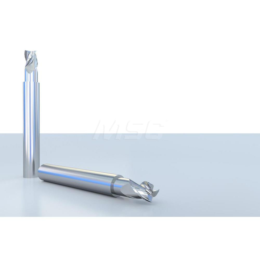 GWS 118022 Square End Mill 0.2'' Dia, 1/4'' LOC, 1/4'' Shank Dia, 2'' OAL, 3 Flutes, Solid Carbide