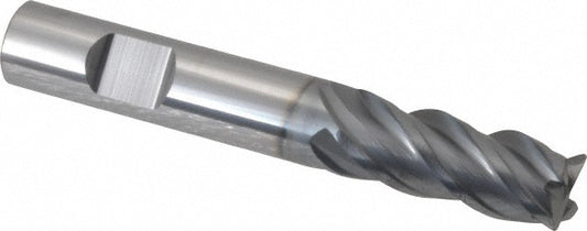 Seco 17004134 Corner Radius End Mill 3/8" Dia, 7/8" LOC, 0.0200" Radius, 4 Flute, Solid Carbide