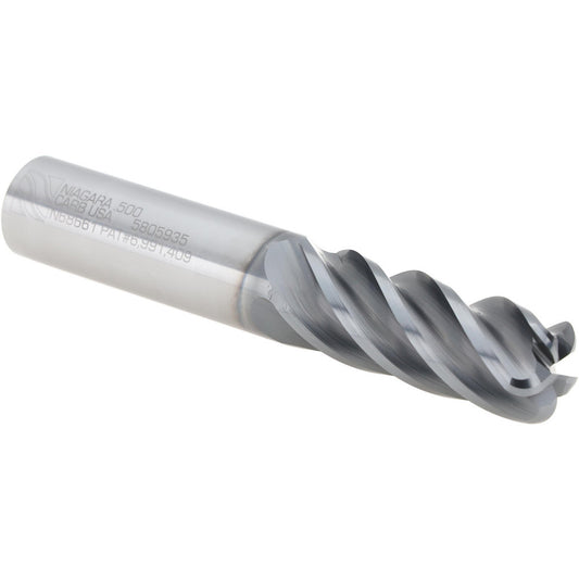 Seco 17004336 Corner Radius End Mill 1/2" Dia, 1-1/4" LOC, 0.1250" Radius, 5 Flute, Solid Carbide