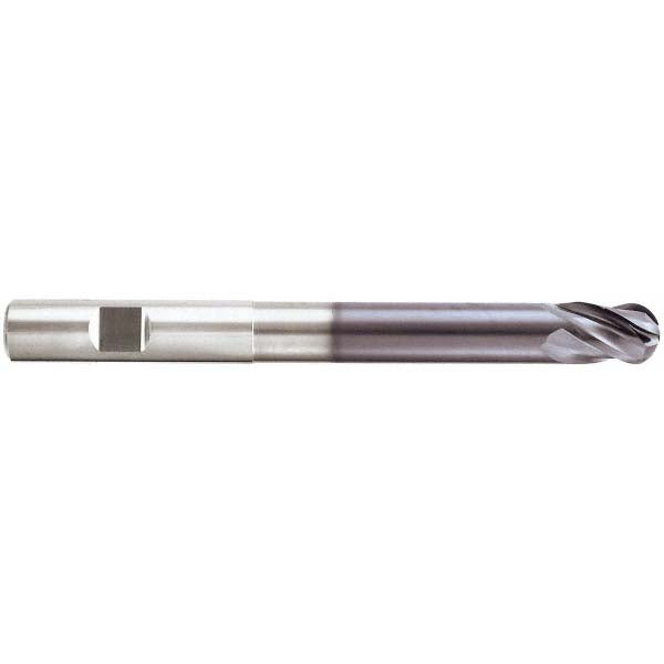 Seco 17002064 Corner Radius End Mill 3/8" Dia, 1/2" LOC, 0.0200" Radius, 4 Flute, Solid Carbide