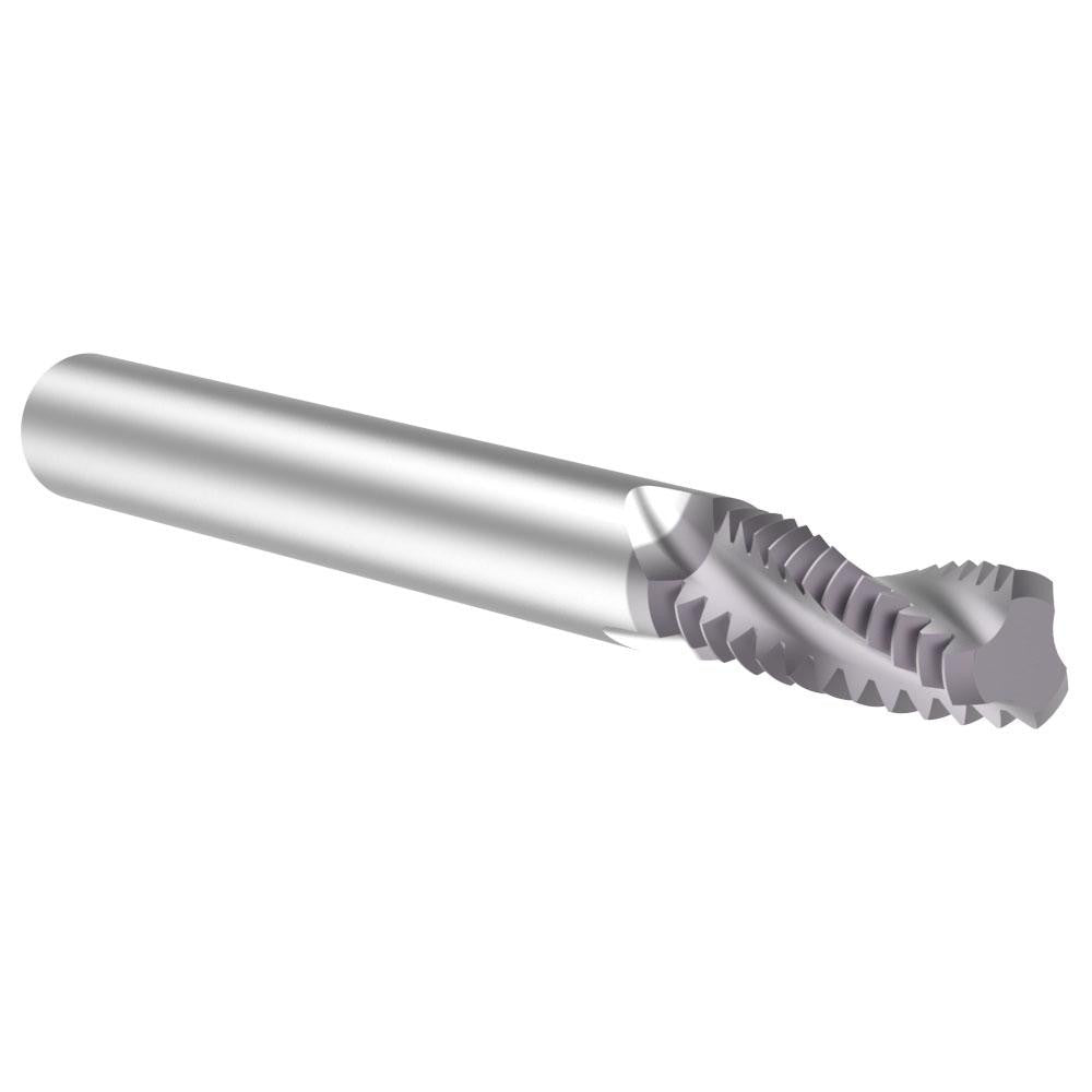 Allied Machine and Engineering TM31218 Helical Flute Thread Mill 5/16-18, Internal, 3 Flute, 1/4" Shank Dia, Solid Carbide