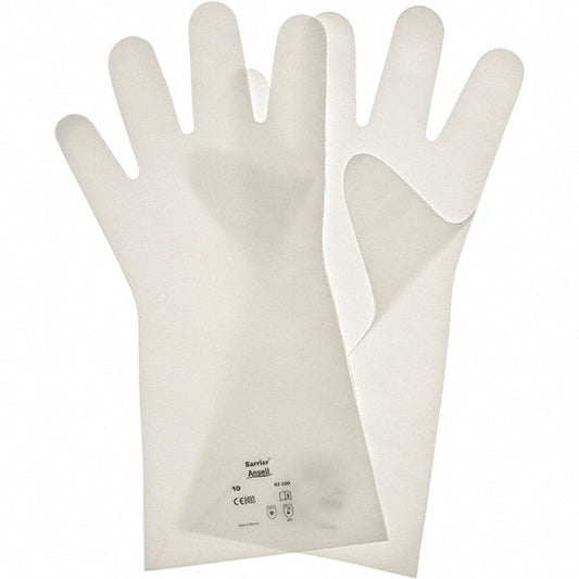 Ansell 02-100-10 Series 02-100 Chemical Resistant Gloves  2.50 Thick,  Unsupported,