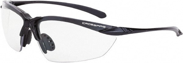 CrossFire 924 Safety Glass Scratch-Resistant, Polycarbonate, Clear Lenses, Frameless, UV Protection