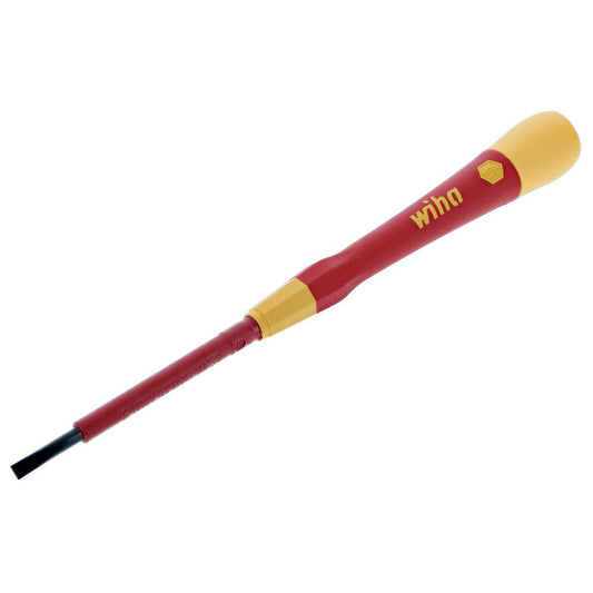Wiha 32004 Precision & Specialty Screwdrivers Tool Type Terminal Block Screwdriver Precision Bit Screwdriver Blade Length (mm) 60 Handle Length 100 mm Handle Color Red Yellow Finish Oxide Plastic Coated Body Material Composite Insulated Yes Handle
