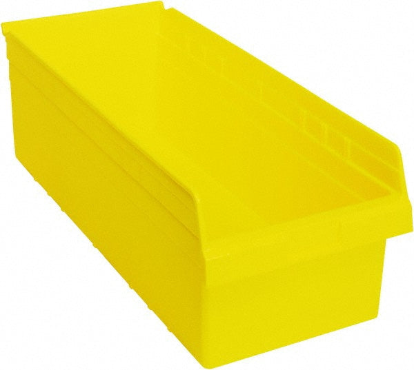 Quantum Storage QSB816YL Plastic Hopper Shelf Bin Yellow
