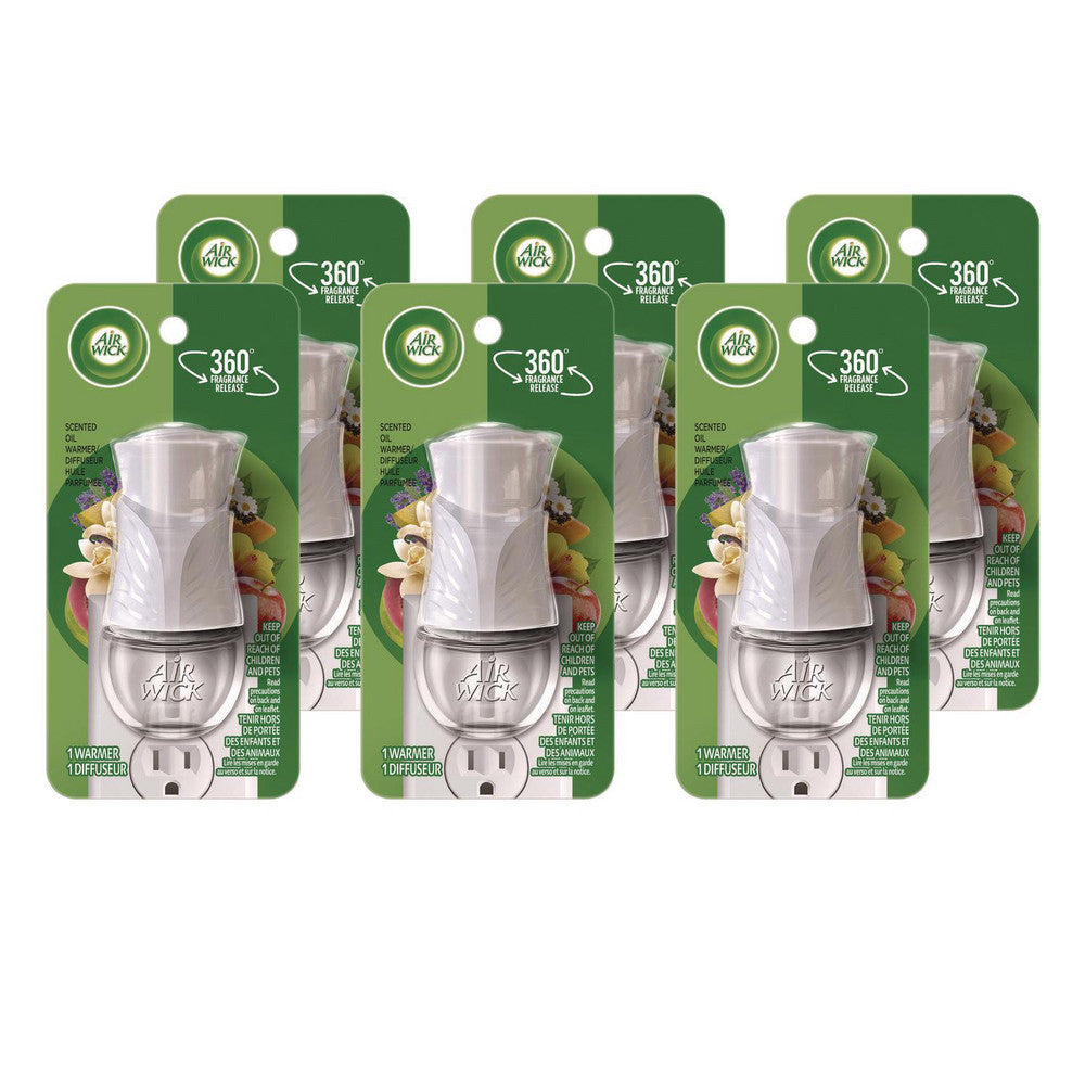 Air Wick RAC78046 Scented Oil Warmer, 1.75" x 2.69" x 3.63", White, 6/Carton