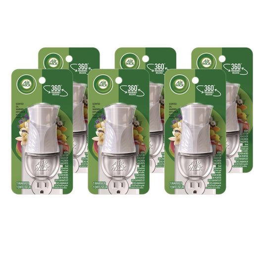 Air Wick RAC78046 Scented Oil Warmer, 1.75" x 2.69" x 3.63", White, 6/Carton