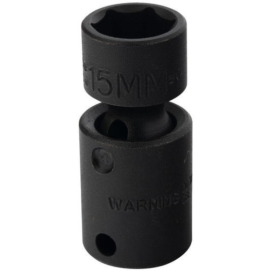 Proto J77415MP Impact Socket 3/8" Drive, 15mm Socket, Hex Drive