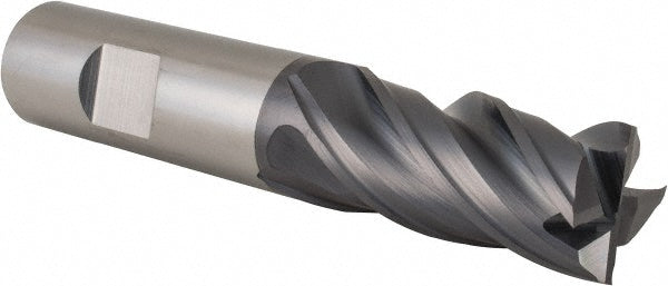 Kyocera SGS Precision Tools 36537 Square End Mill 3/4'' Dia, 1-1/2'' LOC, 3/4'' Shank Dia, 4'' OAL, 4 Flutes, Solid Carbide