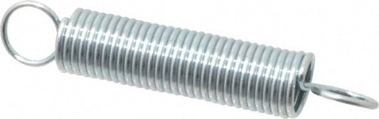 Gardner Spring E9C Extension Spring 0.25" OD, 3.37 lb Max Load, 2.54" Extended Length, 0.0286" Wire Dia, Cross-Over