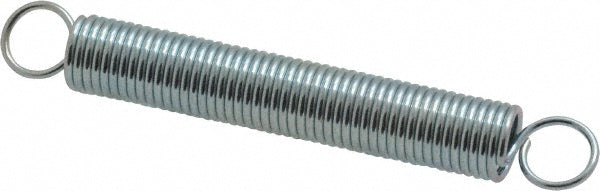 Gardner Spring E11C Extension Spring 0.25" OD, 3.35 lb Max Load, 3.64" Extended Length, 0.0286" Wire Dia, Cross-Over