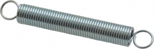 Gardner Spring E11C Extension Spring 0.25" OD, 3.35 lb Max Load, 3.64" Extended Length, 0.0286" Wire Dia, Cross-Over