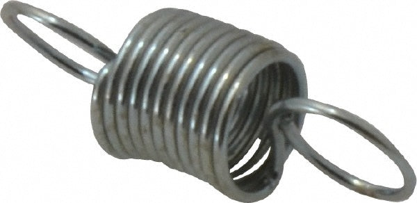 Gardner Spring E14C Extension Spring 0.312" OD, 2.62 lb Max Load, 1.73" Extended Length, 0.0286" Wire Dia, Cross-Over