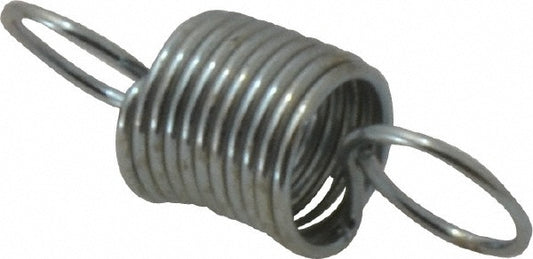 Gardner Spring E14C Extension Spring 0.312" OD, 2.62 lb Max Load, 1.73" Extended Length, 0.0286" Wire Dia, Cross-Over