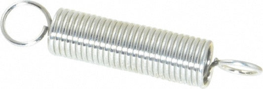 Gardner Spring E24C Extension Spring 0.312" OD, 4.64 lb Max Load, 2.98" Extended Length, 0.0348" Wire Dia, Cross-Over