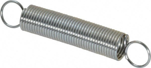 Gardner Spring E32C Extension Spring 0.375" OD, 3.8 lb Max Load, 4.79" Extended Length, 0.0348" Wire Dia, Cross-Over