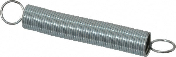 Gardner Spring E34C Extension Spring 0.375" OD, 3.81 lb Max Load, 6.06" Extended Length, 0.0348" Wire Dia, Cross-Over