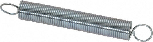 Gardner Spring E35C Extension Spring 0.375" OD, 3.8 lb Max Load, 6.84" Extended Length, 0.0348" Wire Dia, Cross-Over