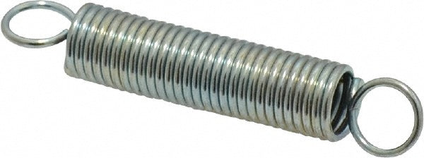Gardner Spring E39C Extension Spring 0.375" OD, 9.53 lb Max Load, 3.4" Extended Length, 0.0475" Wire Dia, Cross-Over