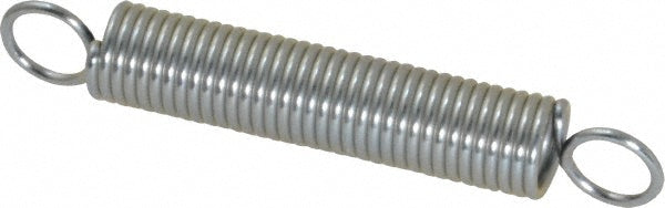 Gardner Spring E40C Extension Spring 0.375" OD, 9.53 lb Max Load, 3.78" Extended Length, 0.0475" Wire Dia, Cross-Over