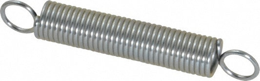 Gardner Spring E40C Extension Spring 0.375" OD, 9.53 lb Max Load, 3.78" Extended Length, 0.0475" Wire Dia, Cross-Over