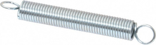 Gardner Spring E42C Extension Spring 0.375" OD, 9.53 lb Max Load, 4.65" Extended Length, 0.0475" Wire Dia, Cross-Over