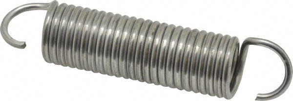 Gardner Spring V2C Extension Spring 0.84" OD, 43.65 lb Max Load, 5.59" Extended Length, 0.1055" Wire Dia