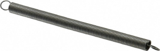 Gardner Spring V11C Extension Spring 0.25" OD, 4.56 lb Max Load, 6.73" Extended Length, 0.0317" Wire Dia