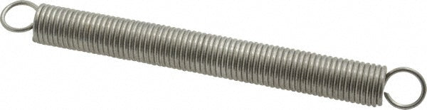 Gardner Spring V22C Extension Spring 0.58" OD, 21.64 lb Max Load, 9.42" Extended Length, 0.072" Wire Dia