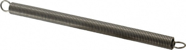 Gardner Spring V40C-SS Extension Spring 0.5" OD, 18.67 lb Max Load, 15.23" Extended Length, 0.0625" Wire Dia