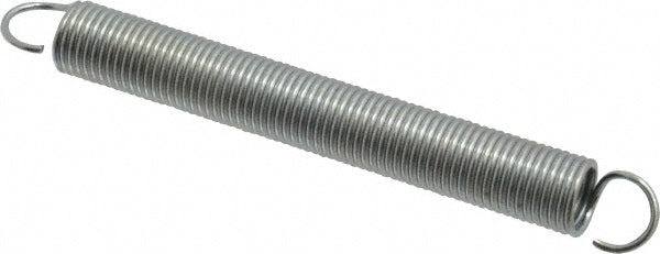 Gardner Spring 37071G Extension Spring 1/2" OD, 13.2 lb Max Load, 9.67" Extended Length, 0.055" Wire Dia