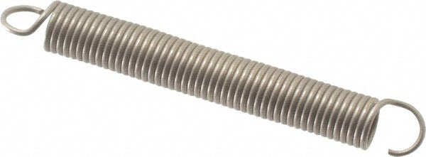 Gardner Spring 37018GS Extension Spring 1/8" OD, 1.39 lb Max Load, 1.91" Extended Length, 0.016" Wire Dia