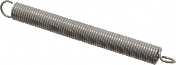 Gardner Spring 37074GS Extension Spring 1/2" OD, 16.52 lb Max Load, 8.88" Extended Length, 0.063" Wire Dia